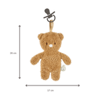 Knuffeldoekje / Speenkoord - 26 cm – Bear Doudou as Pacifier Holder – Beige