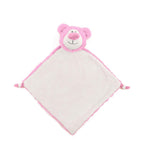 Roze beren knuffeldoekje - 30cm