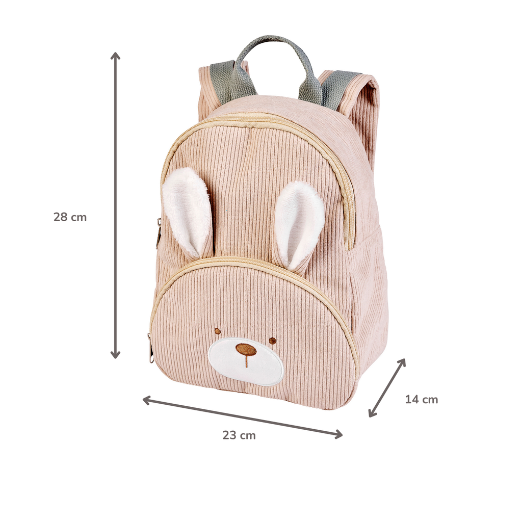 Rugzak - Lapidou Backpack - 28 cm - Preschool Backpack - Soft Rabbit Backpack - Sand