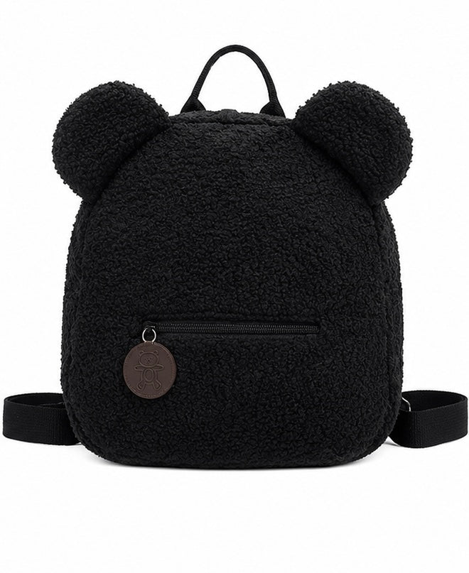 Teddybeer peuterrugzak - 28cm - Zwart
