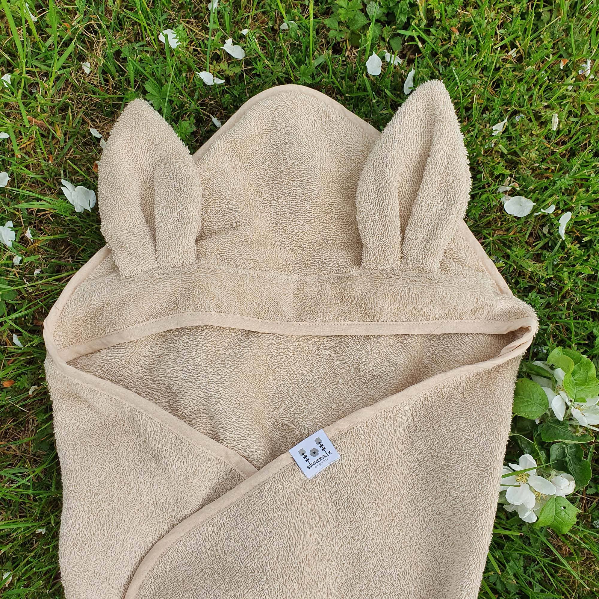 Babyhanddoek Konijnenoren Zandkleur