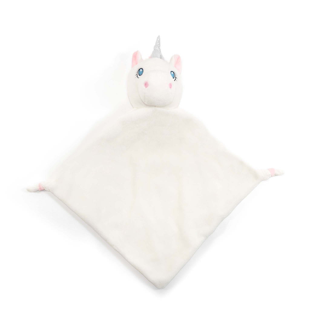 Witte eenhoorn knuffeldoekje