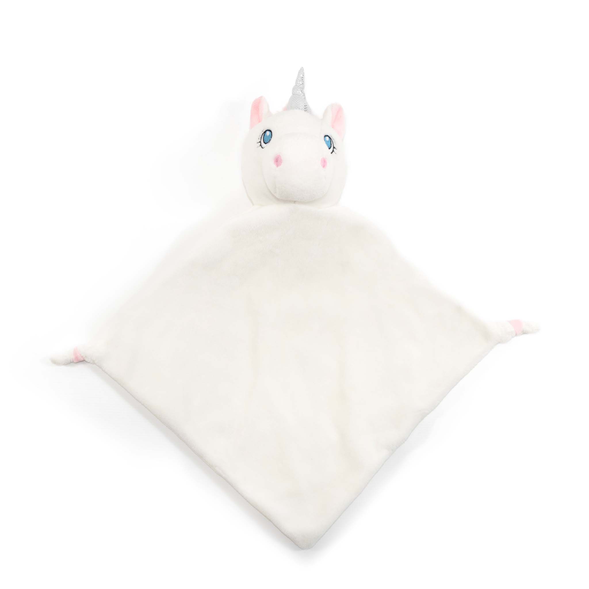 Witte eenhoorn knuffeldoekje