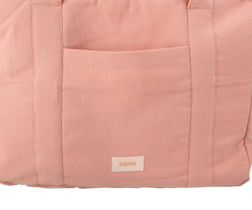 Luiertas van katoen in roze - 51cm