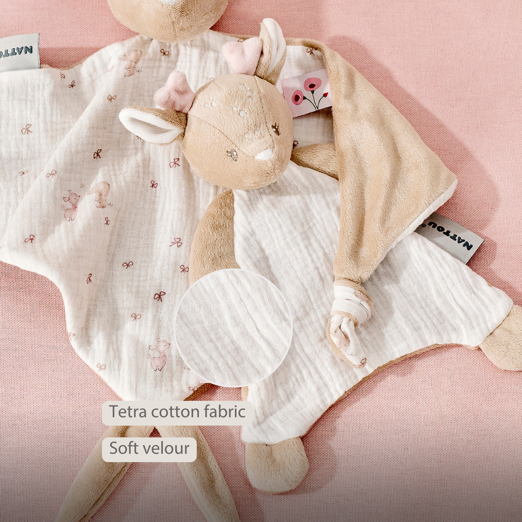 Knuffeldoekje - 25 x 20 cm - Deer Doudou - Beige