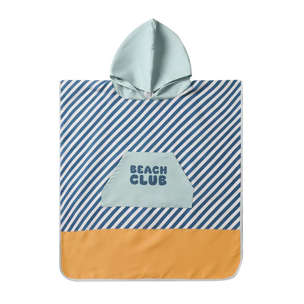 Strandponcho Strepen Blues & Beyond S