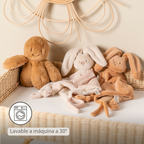 Knuffeldoekje - Lapidou Baby Comforter - 65 x 40 cm - Doudou Rabbit - Sand