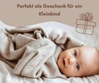 100% Merinowollen babydeken - Apollo - 75x100cm Gemaakt in PL: Taupe