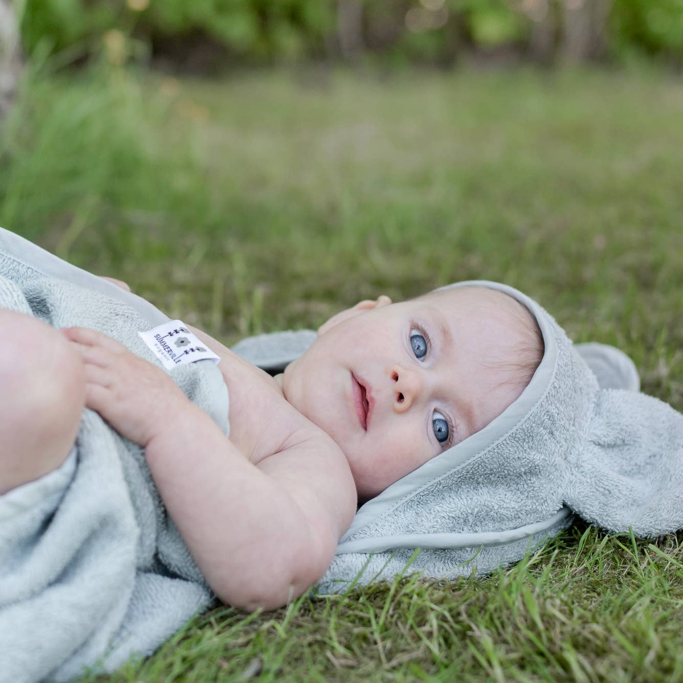 Babyhanddoek Konijnenoren Zilvergrijs