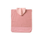Gestreepte strandponcho Bloom & Blush M