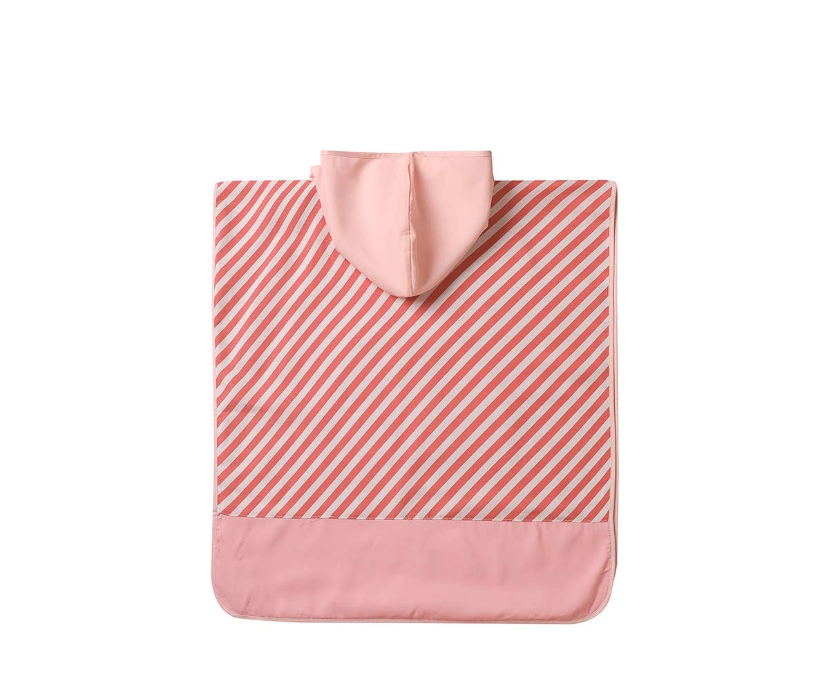 Gestreepte strandponcho Bloom & Blush M