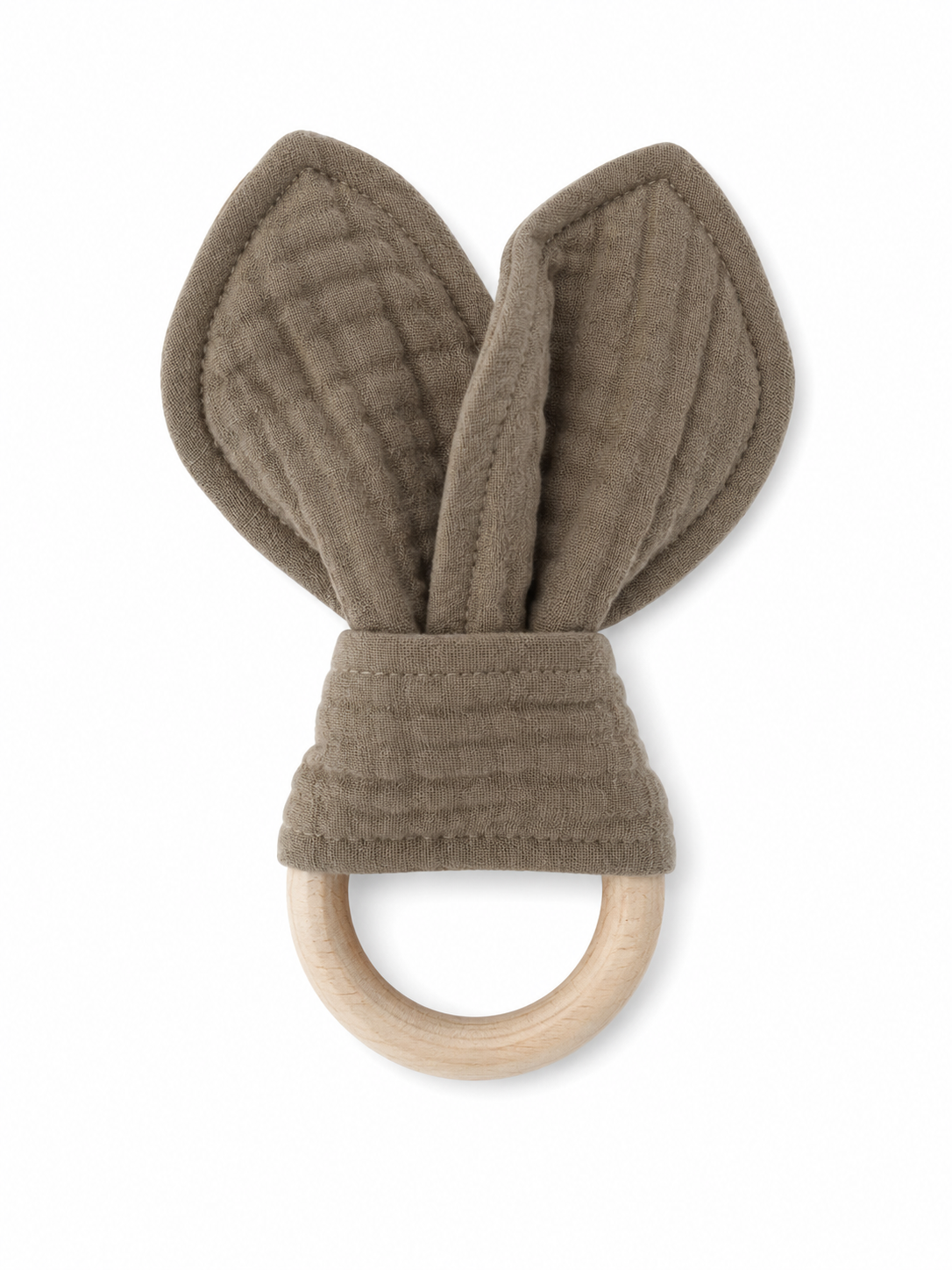 Bijtring - Organische Katoenen Mousseline Bijtring 16 cm x 8 cm - Madeliefje