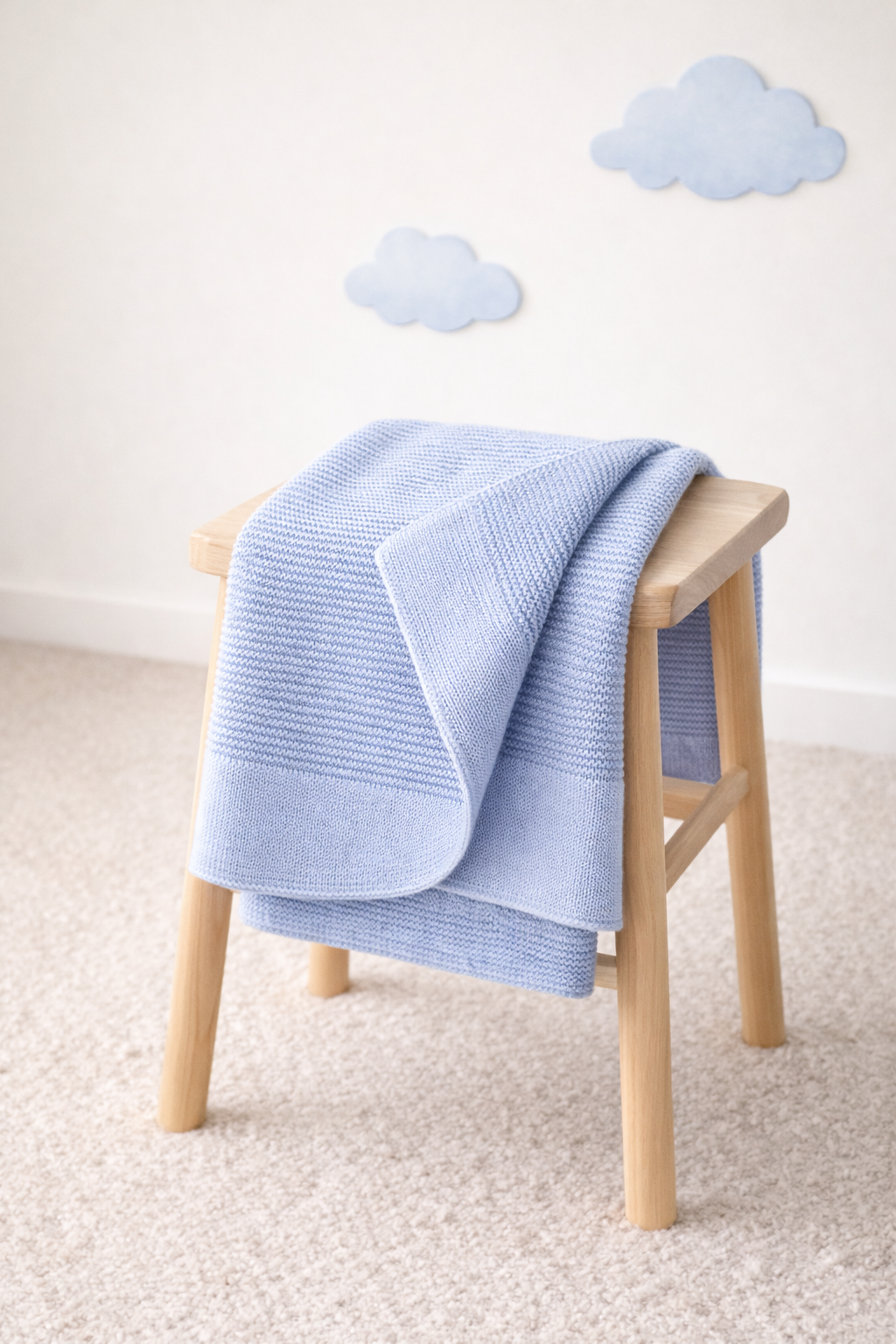 Babydeken - Bamboo Babydeken Blauw - 75×100 cm