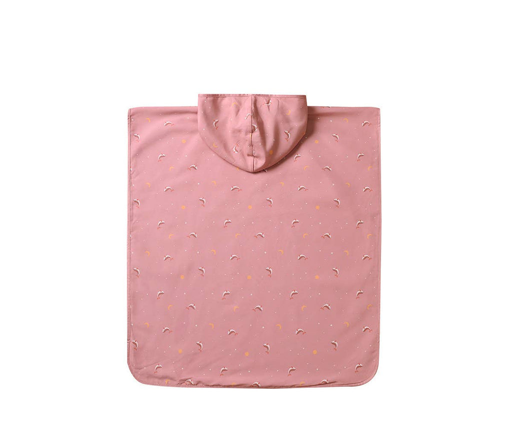 Strandponcho Walvis Roze S
