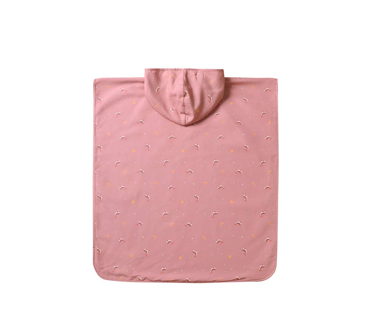 Strandponcho Walvis Roze S