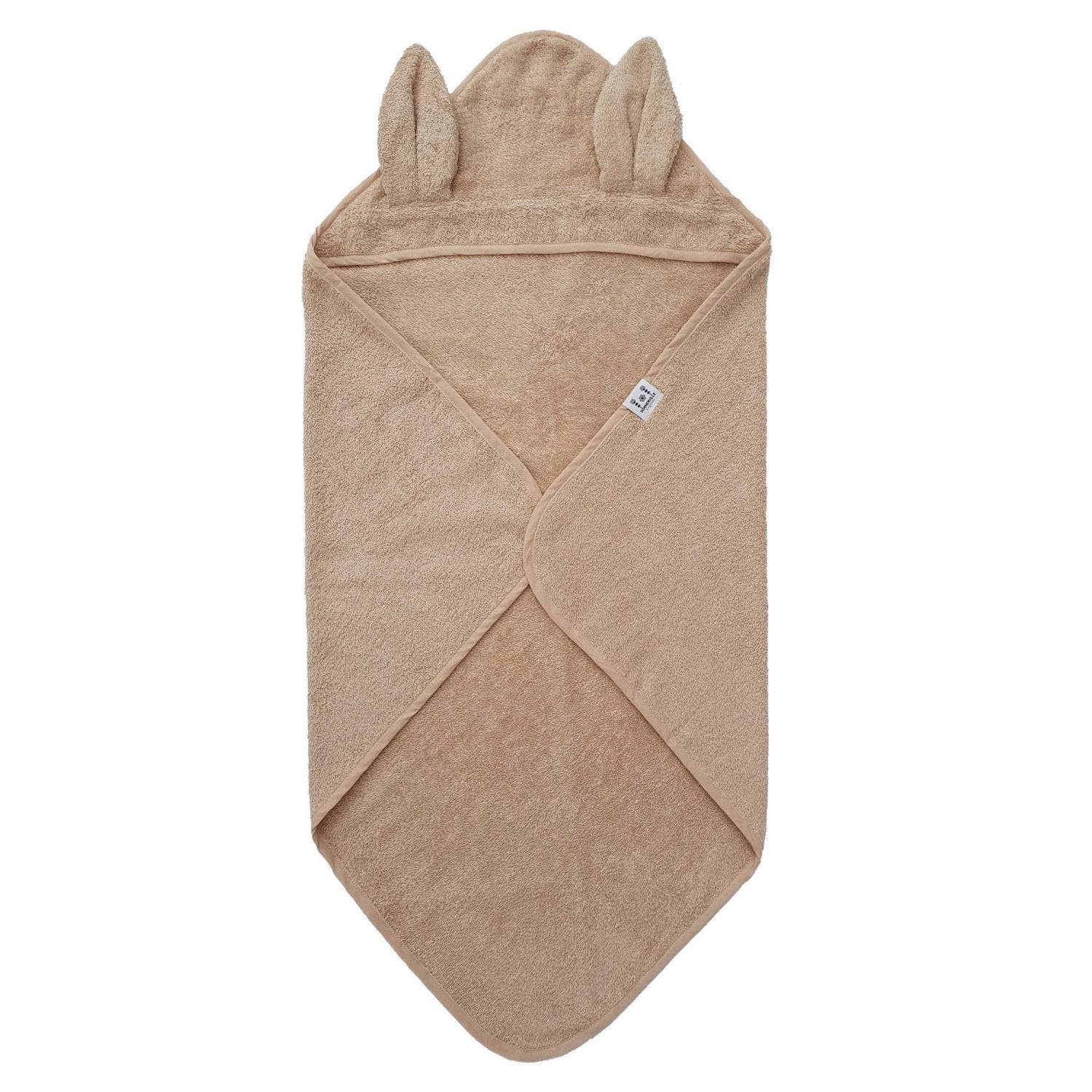 Babyhanddoek Konijnenoren Zandkleur