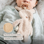 Knuffeldoekje / Speendoekje -  26 cm – Bunny Doudou as Pacifier Holder – Beige