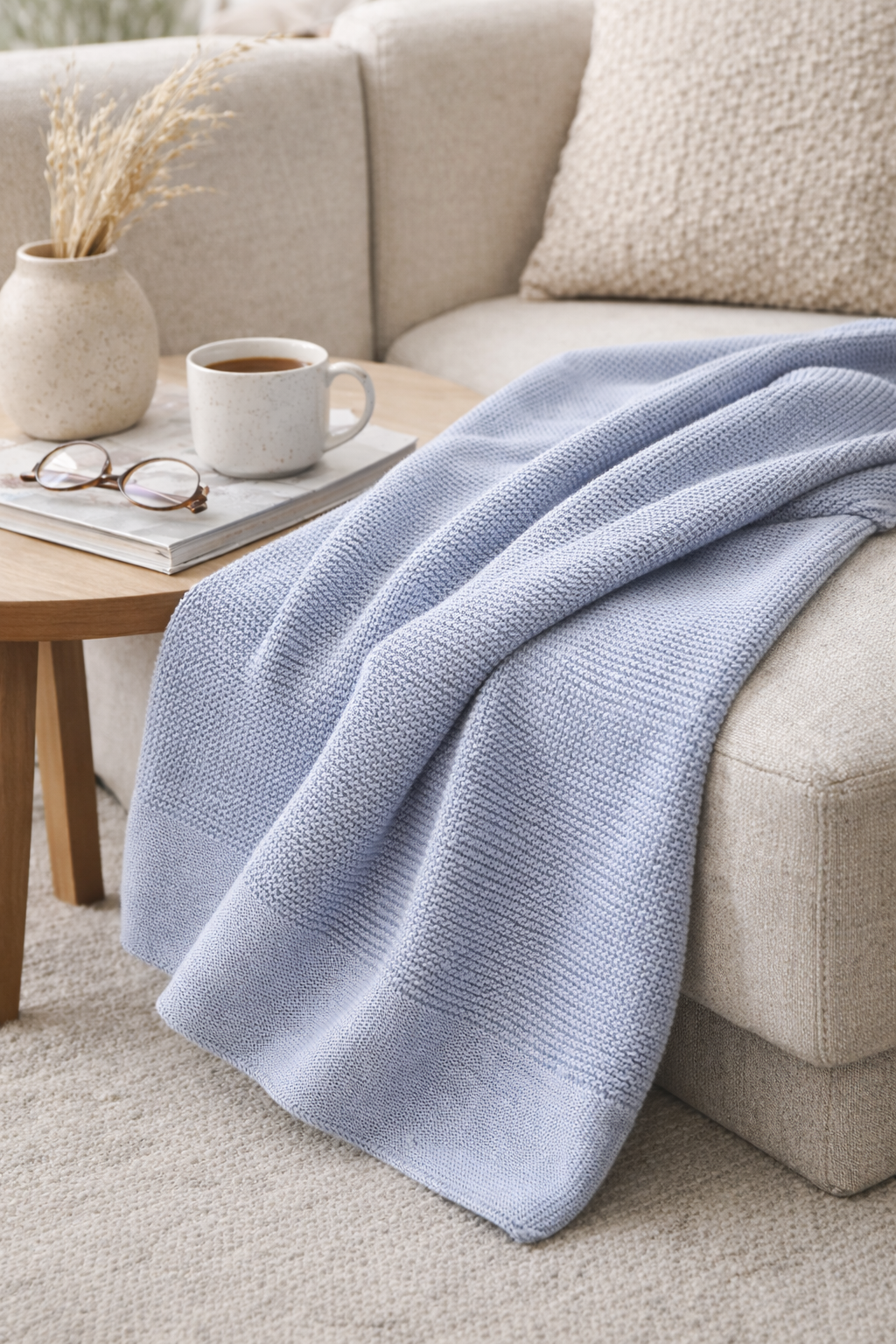 Babydeken - Bamboo Babydeken Blauw - 75×100 cm