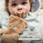 Knuffeldoekje / Speenkoord - 26 cm – Bear Doudou as Pacifier Holder – Beige