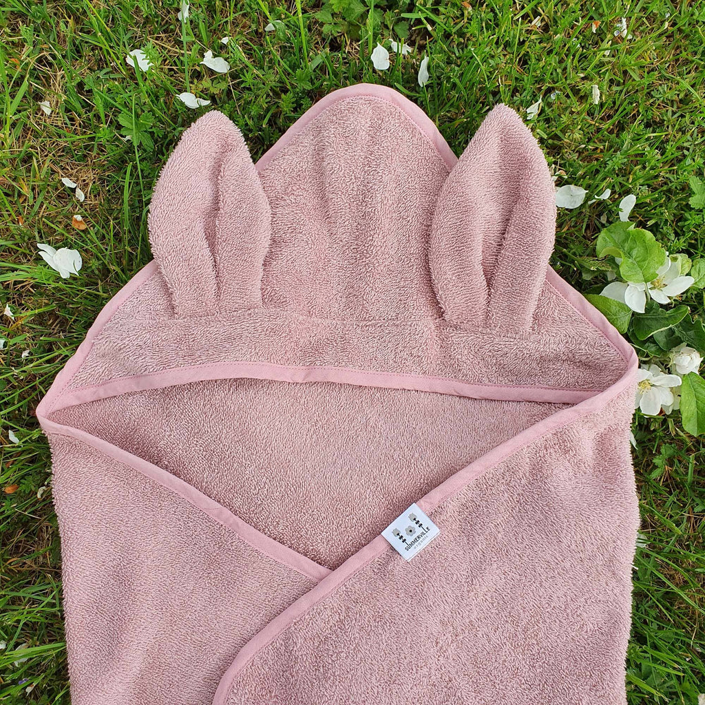 Babyhanddoek Konijnenoren Licht Mauve