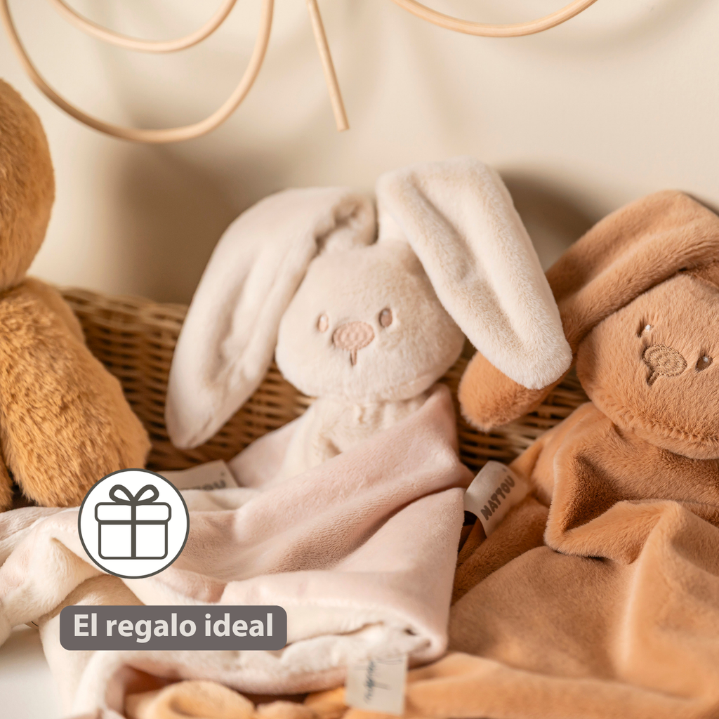 Knuffeldoekje - Lapidou Baby Comforter - 65 x 40 cm - Doudou Rabbit - Sand