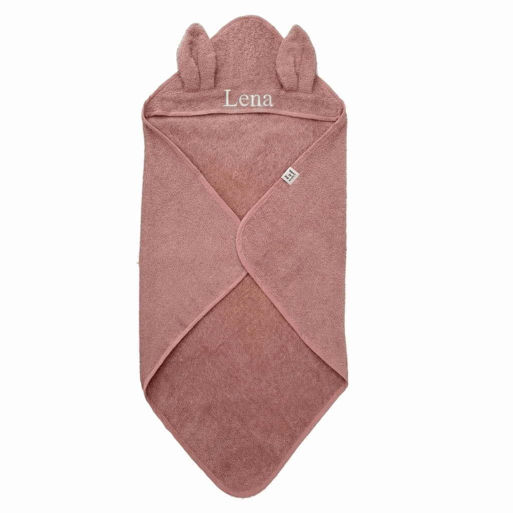 Babyhanddoek Konijnenoren Licht Mauve