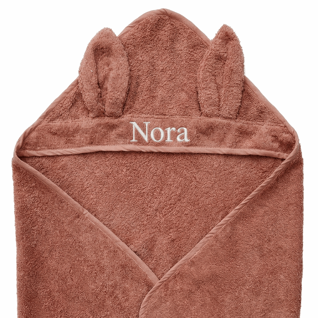 Babyhanddoek Konijnenoren Misty Rose