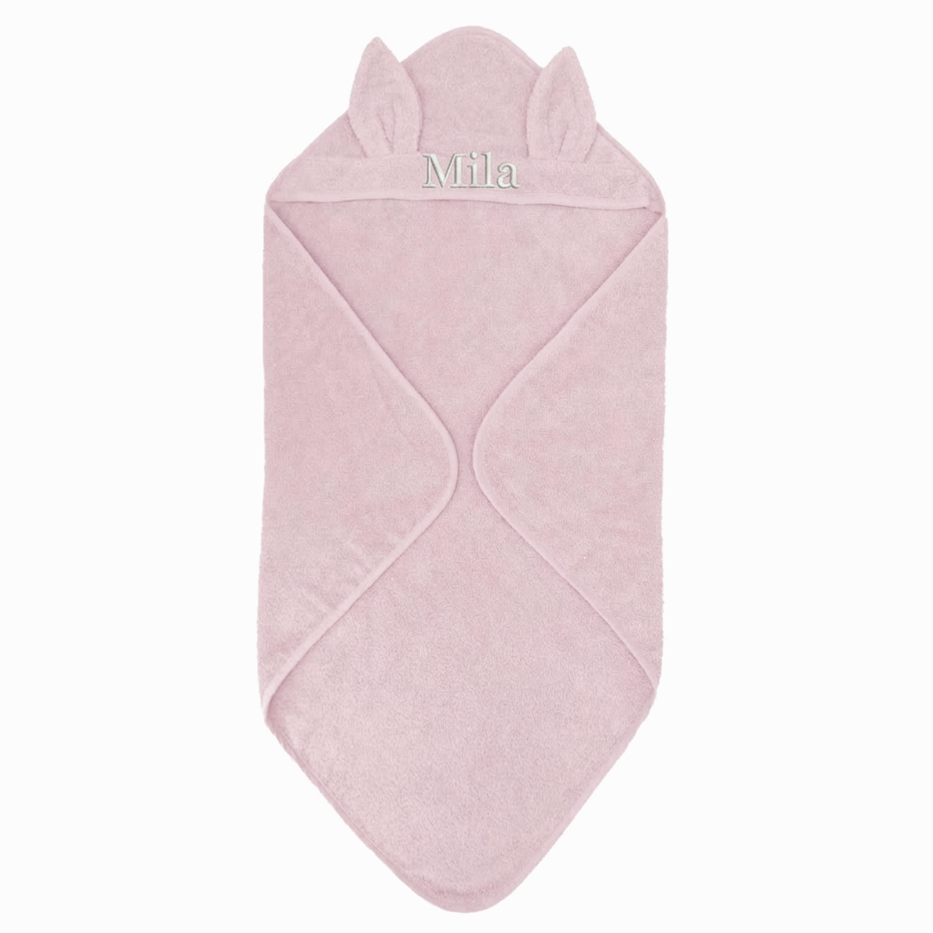 Babyhanddoek Konijnenoren Roze