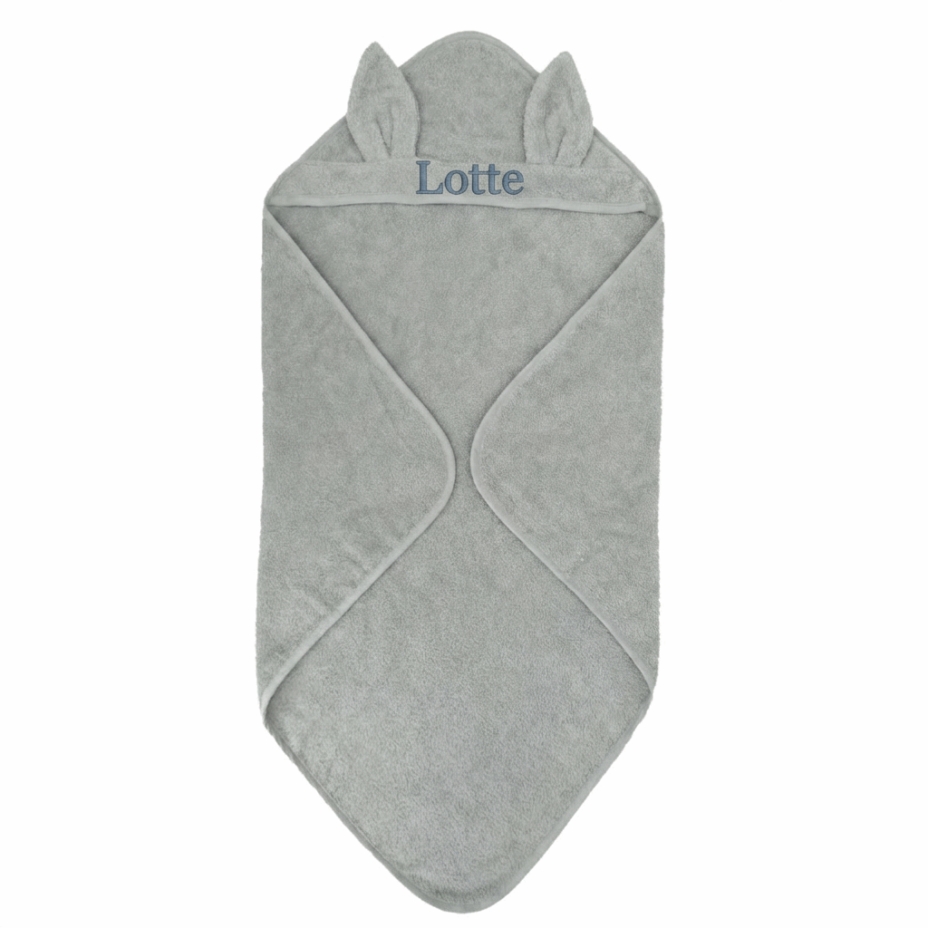 Babyhanddoek Konijnenoren Zilvergrijs