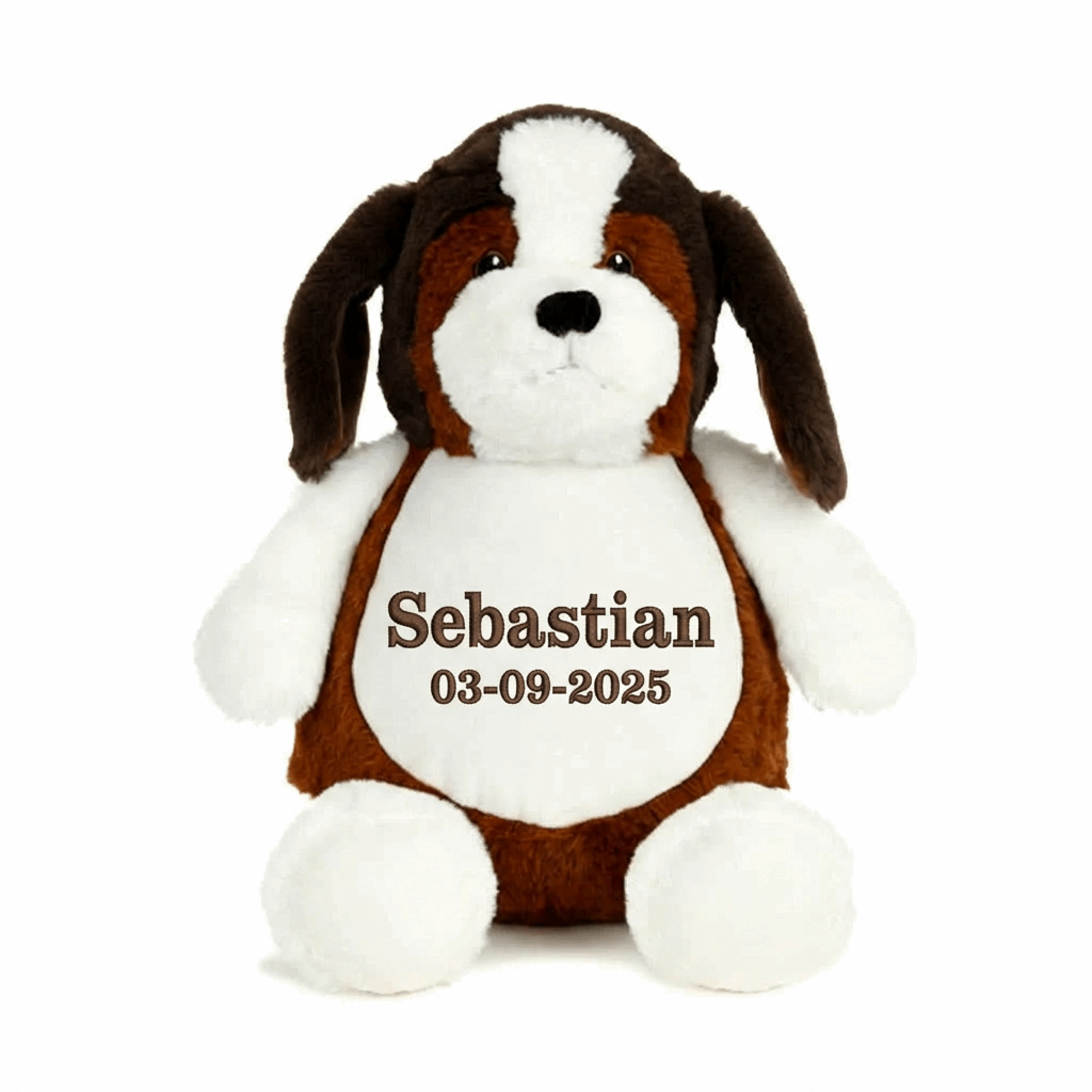 Beagle knuffelhond met uitneembare vulling - 43cm