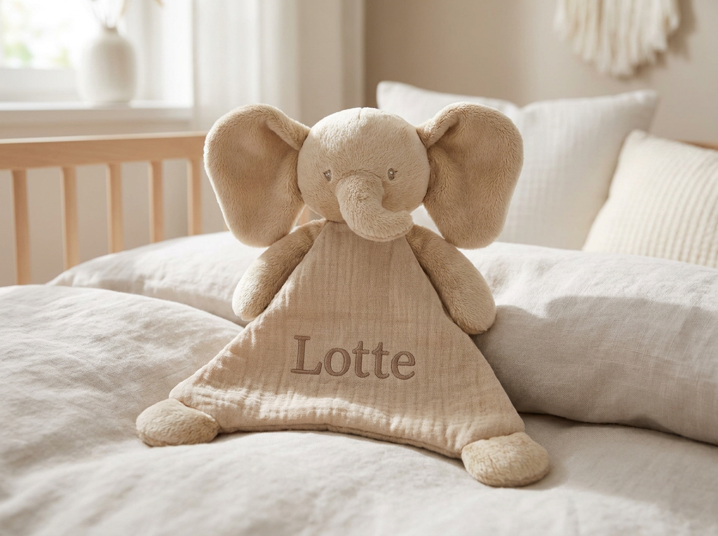 Knuffeldoekje - 25 x 20 cm - Elephant Doudou - Sand
