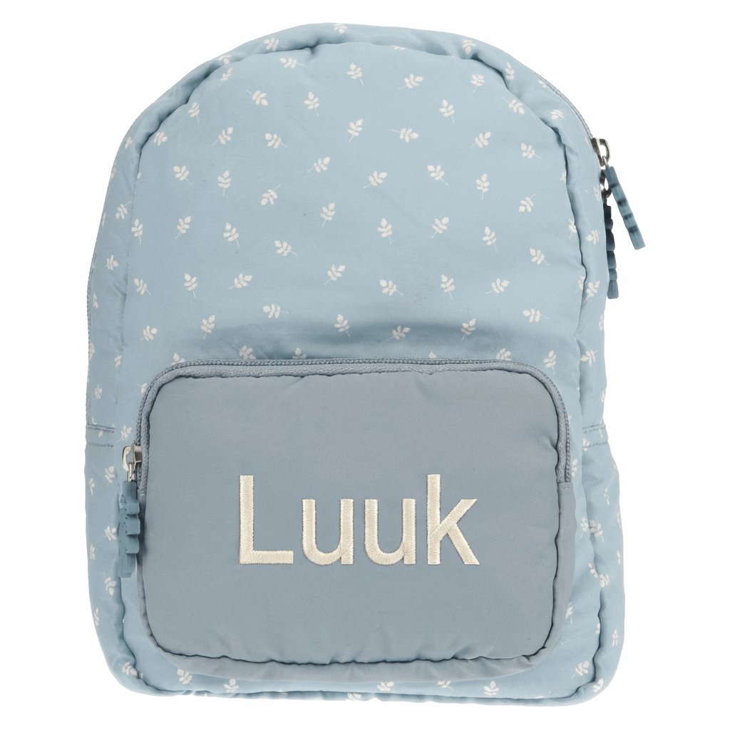 Kinderrugzak Bladeren Blauw Klein - 25cm