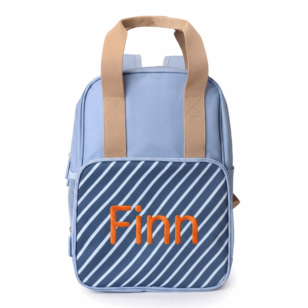 Kinderrugzak Blauw Strepen - 35,5cm