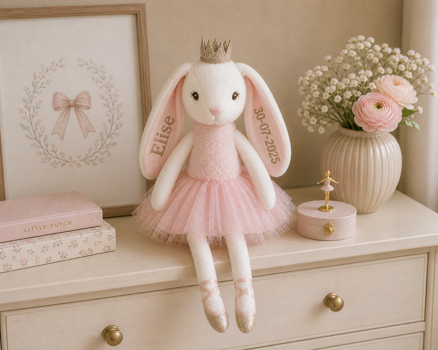 Konijn Knuffel Ballerina Kate - 42,5cm