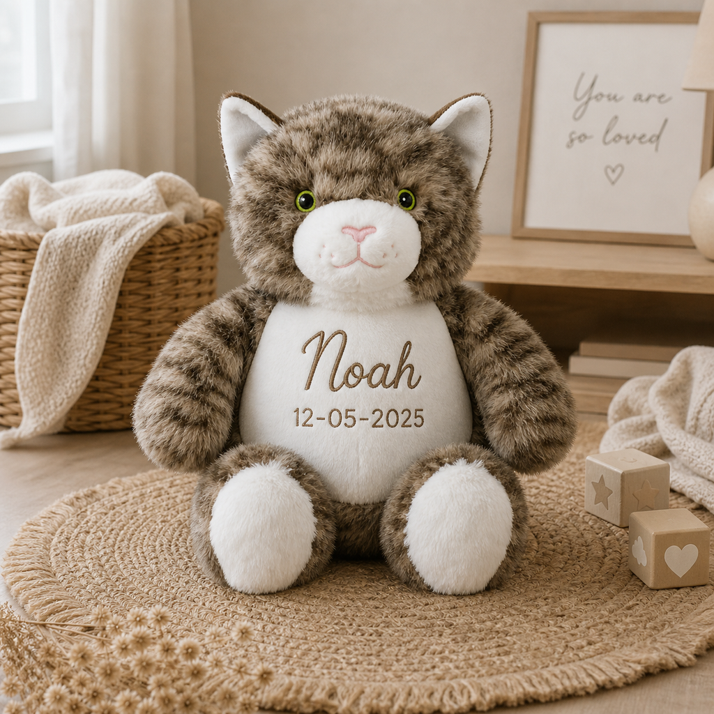 Knuffel Kat met afneembare vulling - 43cm