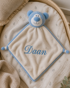 Blauw beer knuffeldoekje