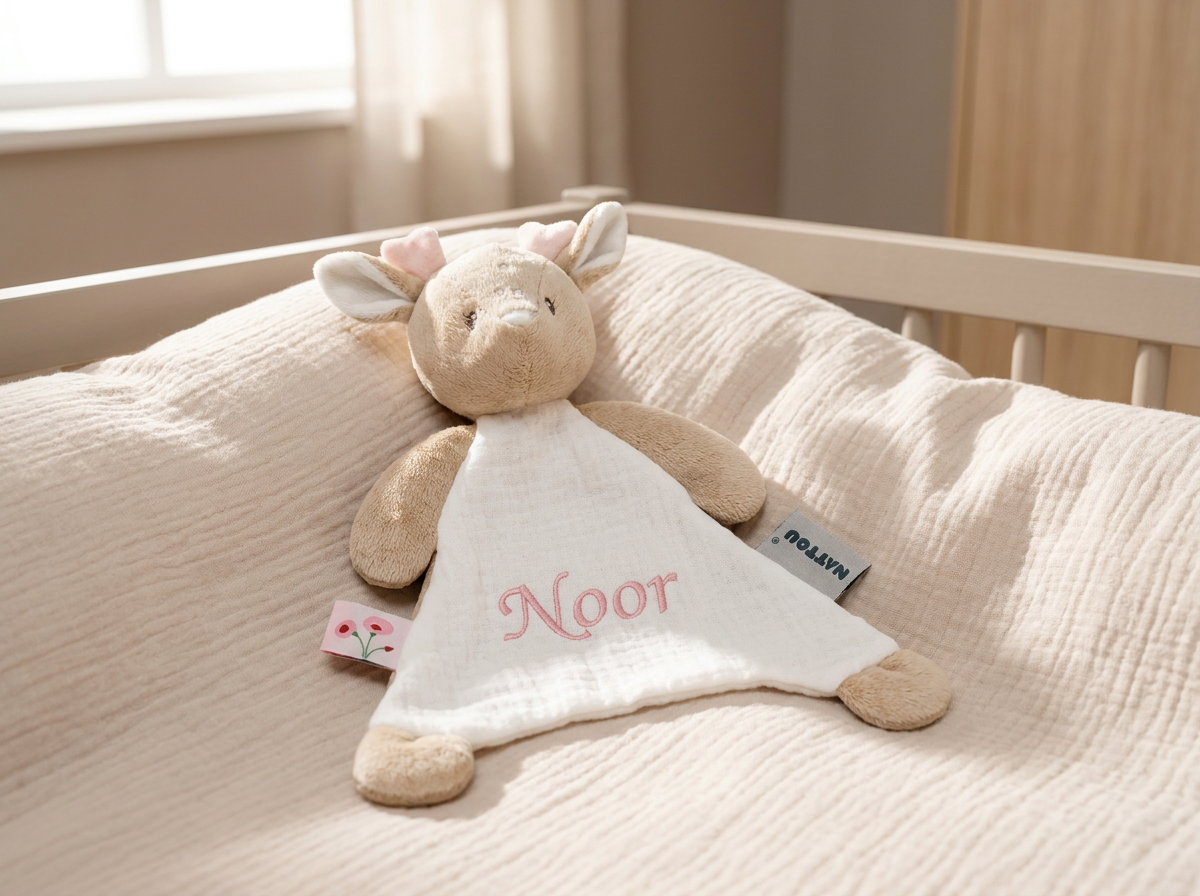 Knuffeldoekje - 25 x 20 cm - Deer Doudou - Beige