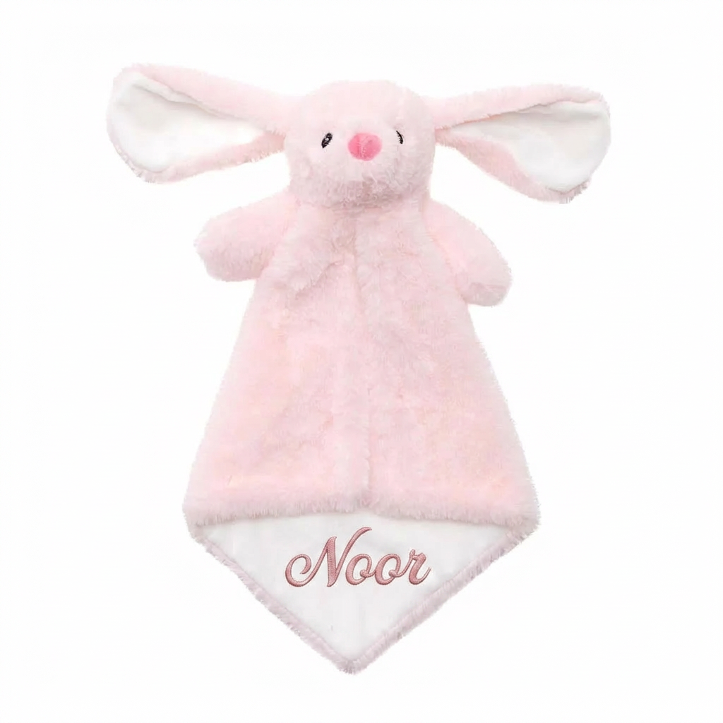 Roze Konijn Knuffeldoekje