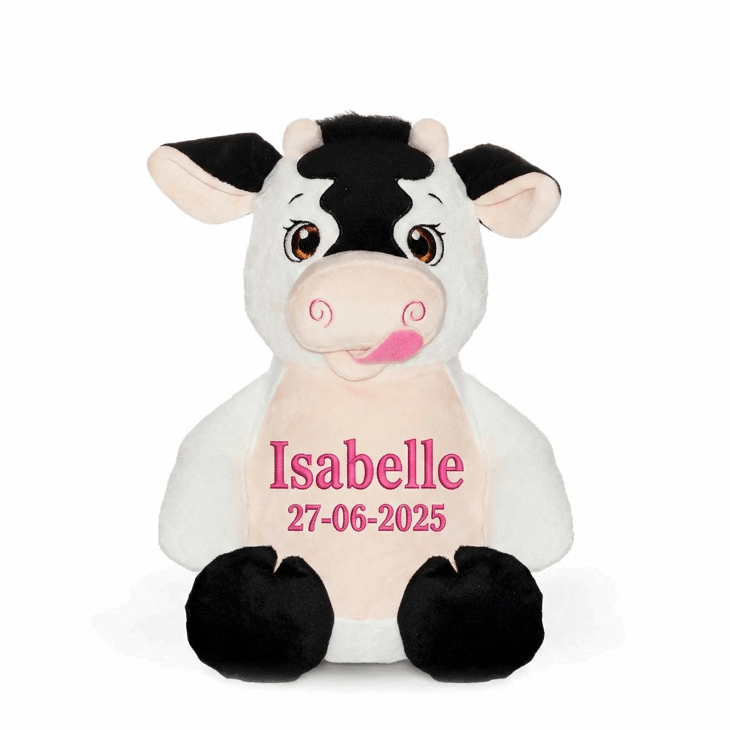 Babykalf met uitneembare knuffelvulling - 43cm