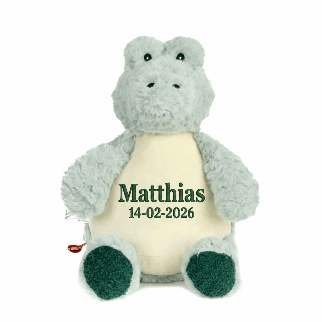 Baby Alligator knuffel met verwijderbare vulling - 43cm