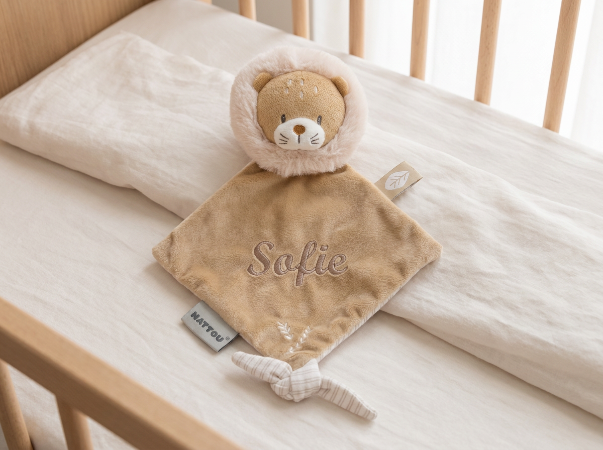 Knuffeldoekje - Small Comforter Doudou Lion - Beige