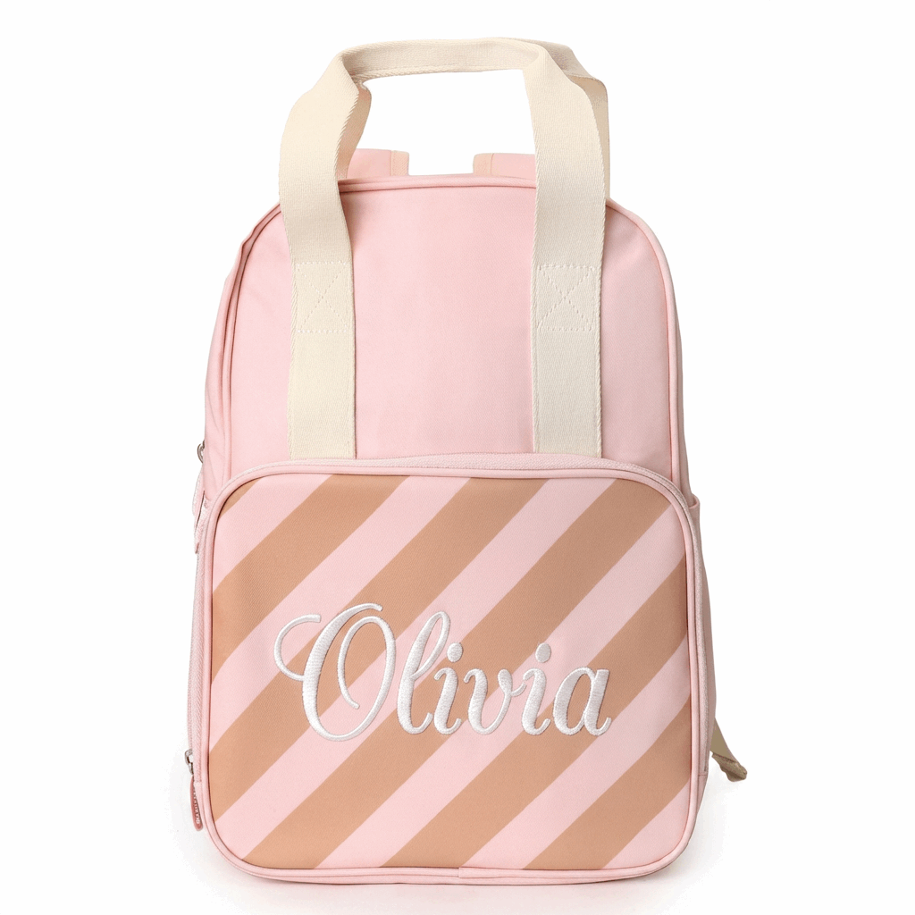 Kinderrugzak Roze Strepen - 35,5cm