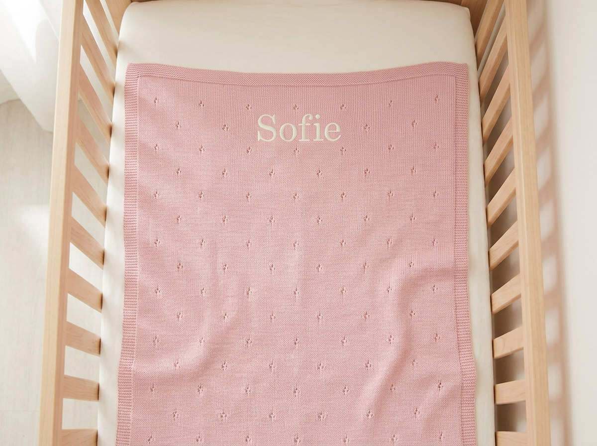 Babydeken - 100% Merinowol - Apollo - 75x100cm - Roze