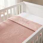 Babyledikantdeken Gebreid Flanel – Roze