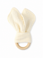 Bijtring - Organische Katoenen Mousseline Bijtring 16 cm x 8 cm - Madeliefje
