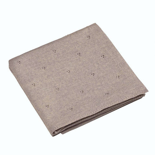 100% Merinowollen babydeken - Apollo - 75x100cm Gemaakt in PL: Taupe
