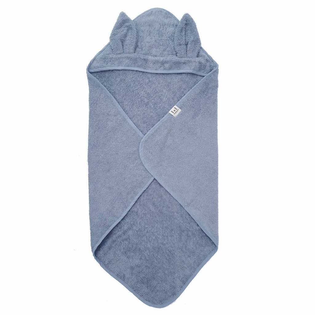 Babyhanddoek Konijntjesstof Dusty Blue