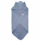 Babyhanddoek Konijntjesstof Dusty Blue