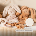 Knuffeldoekje - Lapidou Baby Comforter - 65 x 40 cm - Doudou Rabbit - Sand