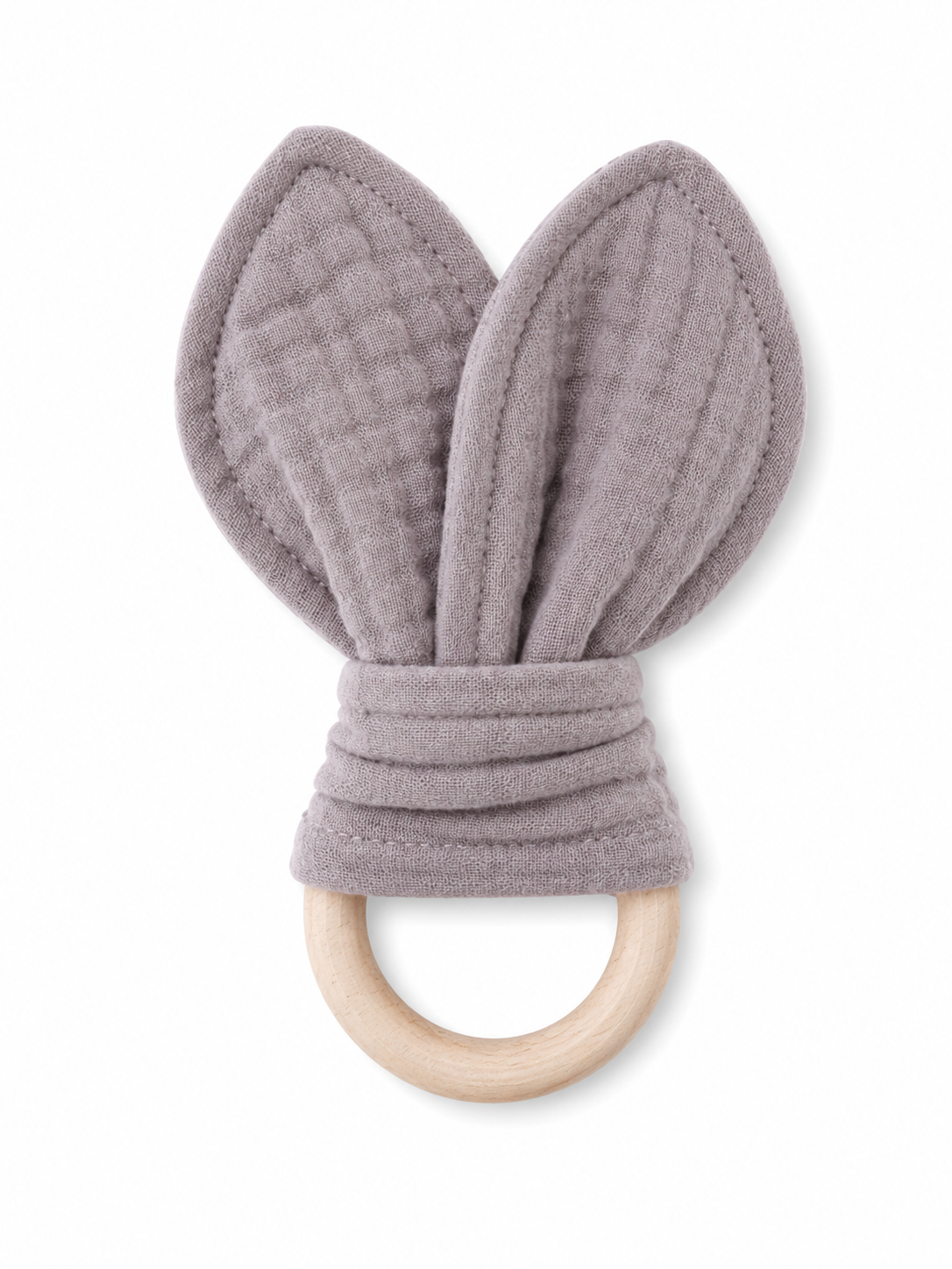 Bijtring - Organische Katoenen Mousseline Bijtring 16 cm x 8 cm - Madeliefje